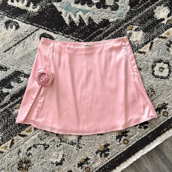 For Love & Lemons Skye Pink Mini Skirt - Picture 4 of 6
